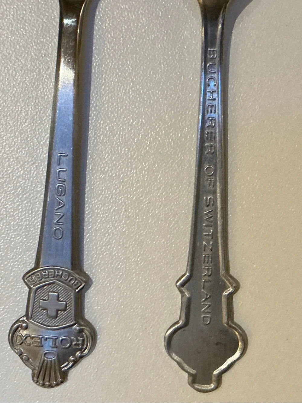 Rolex Silver Tone Commemorative Pair of Spoons